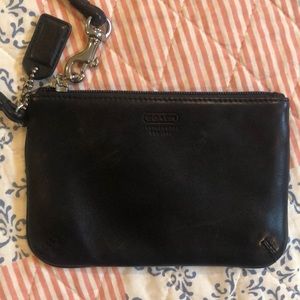 Coach Black Leather wristlet